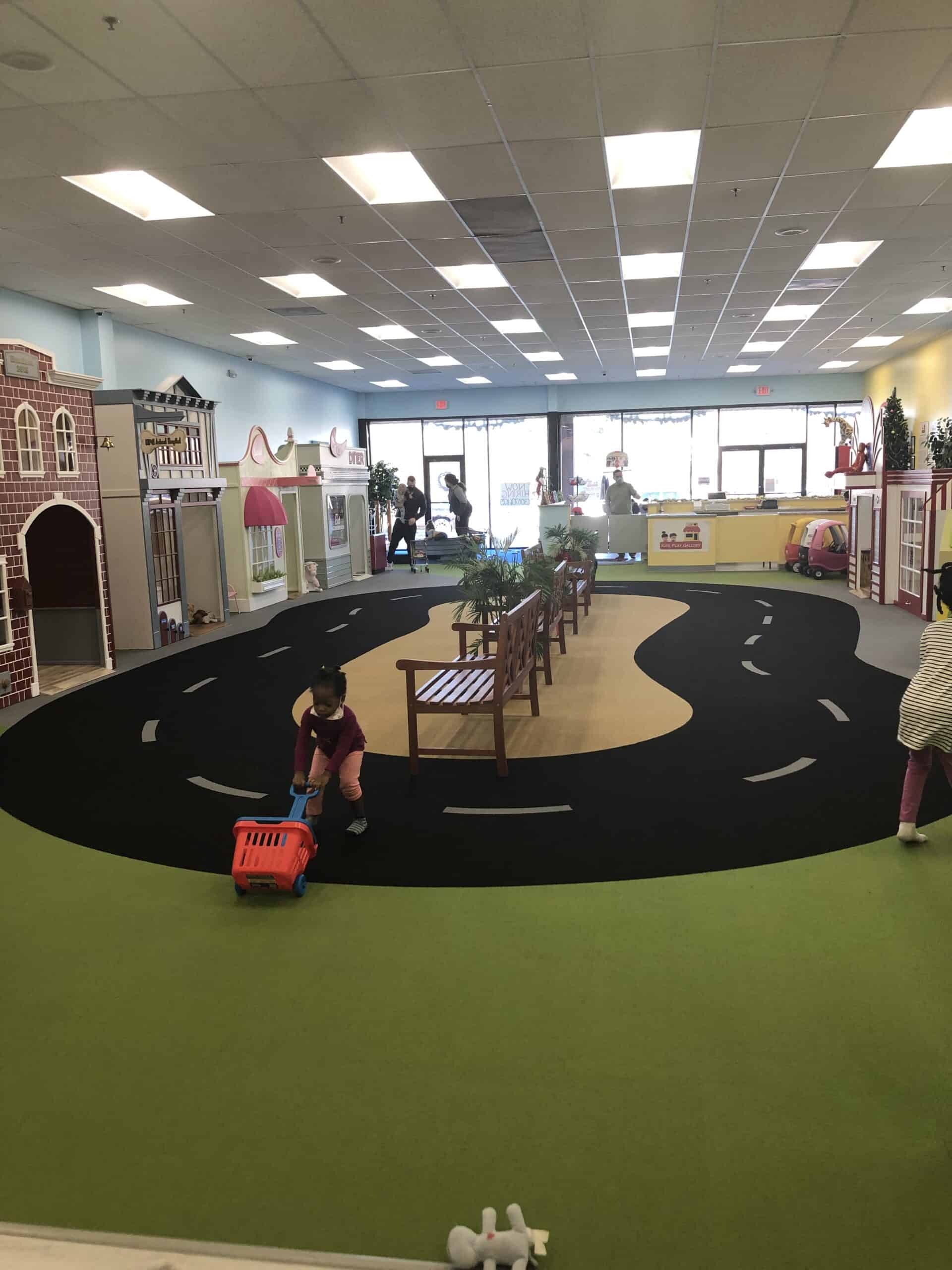 Kids play gallery town