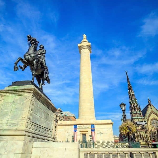 things to do in Baltimore with kids, washington monument