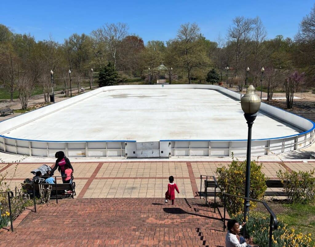 quiet waters park ice skating rink, things to do in maryland in winter